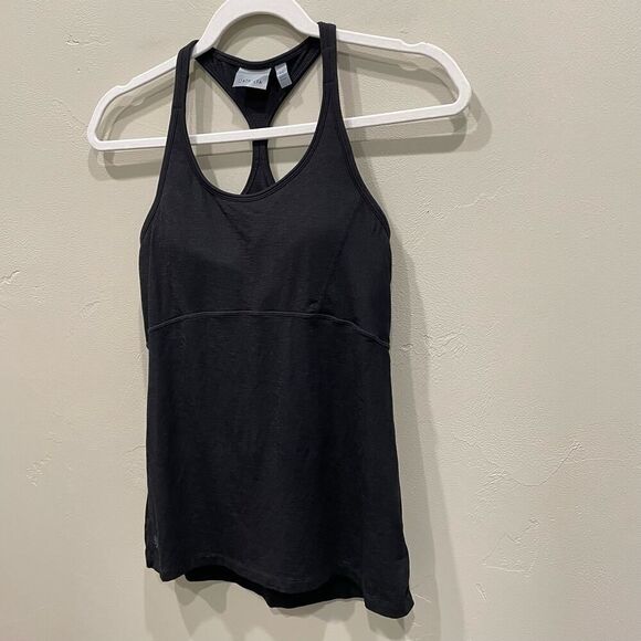 Athleta Black Swift Reach And Restore Built-in Bra Tank Top - Size: XS - Picture 5 of 10